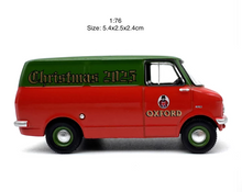 Load image into Gallery viewer, 1:76 Red Christmas Bedford Mini Van Sport Classic Model Diecast Metal Car New Collection
