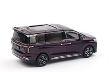 Load image into Gallery viewer, XCARTOYS 1:64 Purple Hongqi HQ9 MPV Mini Van Model Diecast Metal Car New Collection