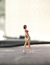 Load image into Gallery viewer, 1:64 Painted Figure Mini Model Miniature Car Scenes Resin Toy Girl Doll Shorts