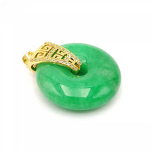 Load image into Gallery viewer, Nature Jade Peace Fortune Pendant Necklace Gift Jewelry charm Blessing Jewelry a