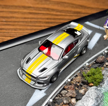 Load image into Gallery viewer, Liberty 1:64 Silver Mustang Widebody Muscle Sports Model Diecast Metal Car New Collection