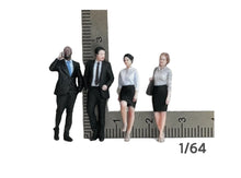 Load image into Gallery viewer, 1:64 Painted Figure Mini Model Miniature Resin Diorama Business Man Woman Office
