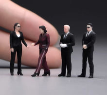 Load image into Gallery viewer, 1:64 Painted Figure Model Miniature Resin Diorama Toy Sand Bodyguard Security