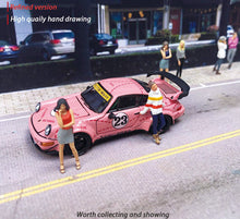 Load image into Gallery viewer, 1:64 Painted Figure Mini Model Miniature Resin Diorama Caual Office Lady Girl