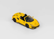 Load image into Gallery viewer, TPC 1:64 Yellow 488 Pista Convertible Racing Sport Model Diecast Metal Car New Collection