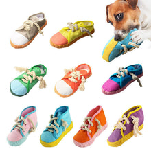 Load image into Gallery viewer, Dog Squeaky Toys Shoes-Shaped Chew Tear-Resistant Plush for Teeth Grinding Pet
