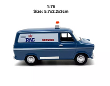 Load image into Gallery viewer, 1:76 Blue Ford RAC MK1 Delivery Van Truck Model Diecast Metal Car New Collection