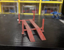 Load image into Gallery viewer, 1:64 Painted Figure Model Miniature Resin 4 wheel alignment Device Pillar Lift Collection