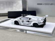 Load image into Gallery viewer, Vision 1:64 White Countach LP5000 LB #41 Racing Model Diecast Metal Car New Collection