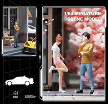 Load image into Gallery viewer, 1:64 Painted Figure Mini Model Toy Miniature Car Scenes Resin Caual Thinking Man