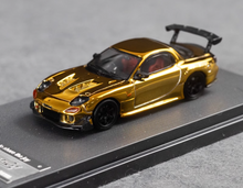 Load image into Gallery viewer, TM 1:64 Plating Gold JDM RX-7 FD3S RE Sports Model Diecast Metal Car New Collection