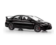 Load image into Gallery viewer, WELL 1:18 Black JDM Civic Vtec Type R FD2 Sports Diecast Model Metal Car New