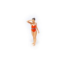 Load image into Gallery viewer, 1:64 Painted Figure Mini Model Miniature Resin Diorama Sand Swimming Suit Lady