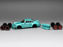 Load image into Gallery viewer, CM 1:64 Green 964 RWB Widebody Racing Sports Model Diecast Metal Car New
