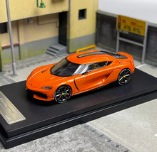 Load image into Gallery viewer, HKM 1:64 Orange Gemera Super Racing Sports Model Diecast Metal Car