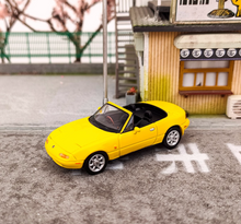 Load image into Gallery viewer, HJ 1:64 Yellow JDM MX5 Miata Eunos Roadster Sports Model Diecast Metal Car New