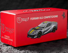 Load image into Gallery viewer, Bburago 1:64 Gray Ferrari 812 Competizione Sports Model Diecast Metal Car New Collection