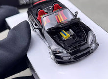 Load image into Gallery viewer, MT 1:64 JDM Black S2000 Spoon Sports Convertible Model Diecast Metal Car New Collection