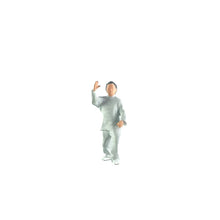 Load image into Gallery viewer, 1:64 Painted Figure Mini Model Miniature Resin Diorama Tai Chi Grandpa Grandma