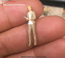Load image into Gallery viewer, 1:64 Painted Figure Mini Model Miniature Resin Diorama Caual Office Lady Girl