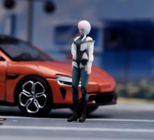 Load image into Gallery viewer, 1:64 Painted Figure Model Miniature Resin Diorama Toy Sand Futuristic Style Girl