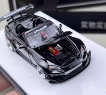 Load image into Gallery viewer, MT 1:64 Metallic Black S2000 Pandem Sports Model Diecast Metal Car BN