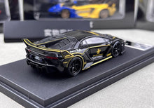 Load image into Gallery viewer, 1:64 Black JPS Aventador LP700-4 GT Evo LBWK Sport Model Diecast Metal Car New Collecction