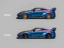 Load image into Gallery viewer, CM 1:64 Purple Carbon GT-R R35 LBWK Racing Sports Model Diecast Metal Car New Collection