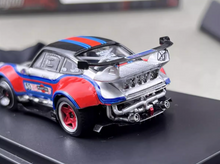 Load image into Gallery viewer, DCM 1:64 Silver RWB 964 Martini #53 Classic Sports Model Diecast Metal Car New Collection