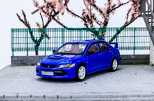 Load image into Gallery viewer, CM 1:64 JDM Blue EVO Lancer 9 IX Engine Sports Model Diecast Metal Car New