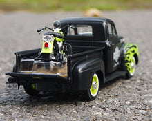 Load image into Gallery viewer, Maisto 1:24 1948 FL Panhead F1 Pickup Truck Motorcycle Model Toy Metal Car BN