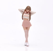 Load image into Gallery viewer, 1:64 Painted Figure Model Miniature Resin Diorama Sand Toy Headset Pinky Girl