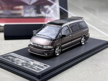 Load image into Gallery viewer, Mortal 1:64 Brown JDM Previa Mini Van MPV Sports Model Diecast Metal Car New Collection