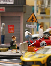 Load image into Gallery viewer, 1:64 Painted Figure Mini Model Miniature Resin Diorama Skateboarding Girl Sand New Scene