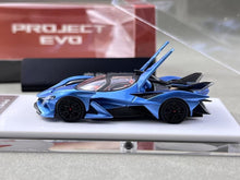 Load image into Gallery viewer, DMH 1:64 Blue Project Evo Racing Sports Model Diecast Metal Car New Collection