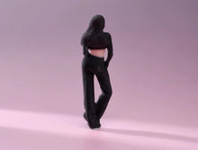 Load image into Gallery viewer, 1:64 Painted Figure Model Miniature Resin Diorama Toy Sand Sexy Woman In Black