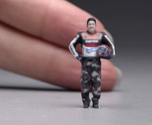 Load image into Gallery viewer, 1:64 Painted Figure Model Miniature Resin Sand Diorama Racer Driver Man Boy