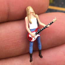 Load image into Gallery viewer, 1:64 Painted Figure Mini Model Miniature Resin Diorama Guitar Singer Artist Toy