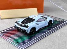 Load image into Gallery viewer, U2 1:64 Baby Blue Novitec 488 Pista Racing Sports Model Diecast Resin Car New