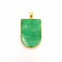 Load image into Gallery viewer, Nature Jade Lucky Plaque Pendant Necklace Gift Jewelry charm Blessing Lucky New