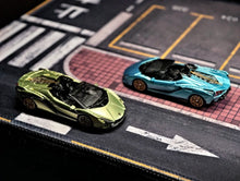 Load image into Gallery viewer, TSC 1:64 Blue Green Sian Super Racing Sports Model Diecast Metal Car New Collection