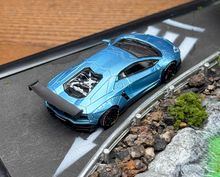 Load image into Gallery viewer, King 1:64 Ice Blue Aventador LP700 LBWK Sports Model Diecast Metal Car New Collection