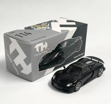 Load image into Gallery viewer, TH 1:64 Black 918 Spyder Sports Model Diecast Metal Car New Collection