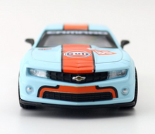 Load image into Gallery viewer, CCA 1:43 2013 Camaro SS Gulf Muscle Racing Sports Model Toy Diecast Metal Car