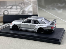 Load image into Gallery viewer, RM 1:64 Silver W124 Widebody Sedan Sports Model Diecast Metal Car New Collection