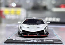 Load image into Gallery viewer, DMH 1:64 Silver Veneno Racing Sports Model Diecast Resin Car BN