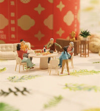 Load image into Gallery viewer, 1:64 Painted Figure Model Miniature Resin Diorama Sand Reunion Dinner Gathering