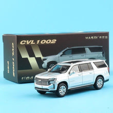 Load image into Gallery viewer, Masdi 1:64 Silver Suburban Full Size SUV Sports Model Diecast Metal Car New Collection