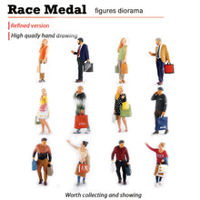 Load image into Gallery viewer, 1:64 Painted Figure Mini Model Miniature Resin Diorama Shopaholic Shopping Lady