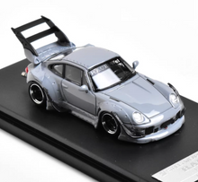 Load image into Gallery viewer, SW 1:64 Gray RWB 993 Big Spoiler Sports Model Diecast Metal Car New Collection